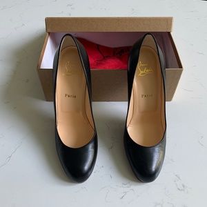 Christian Louboutin Black Simple Pump 100